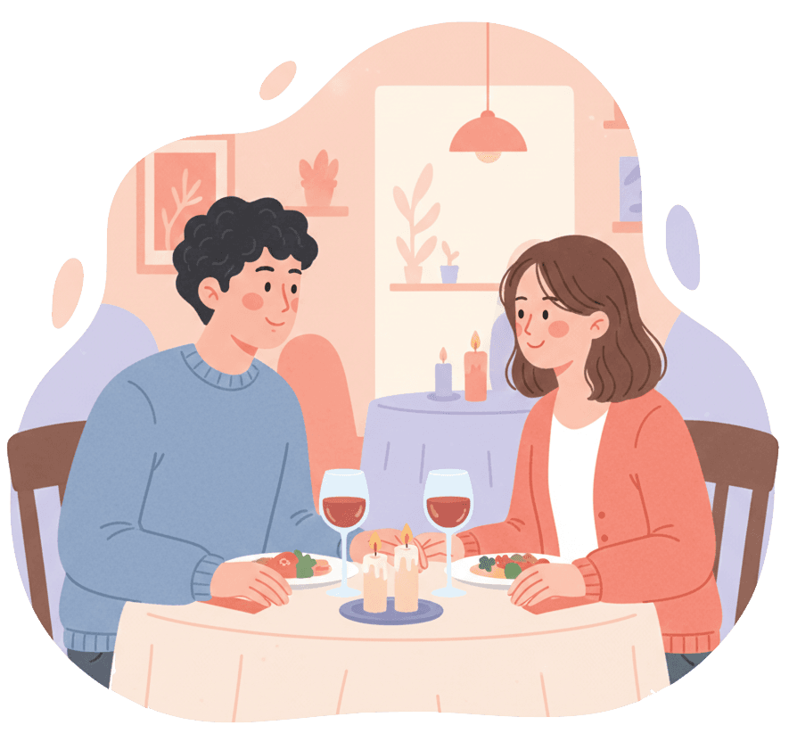 デートのイラスト